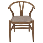 Dinah Wood Wishbone Dining Side Chair Walnut (Set of 2) - 108472