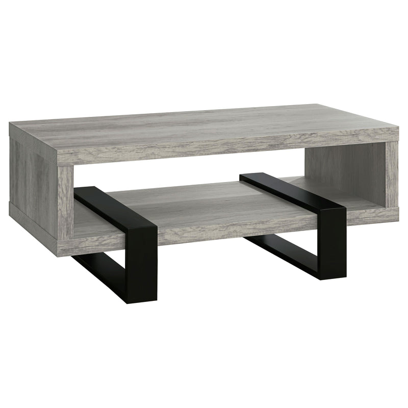 Dinard Engineered Wood Cocktail Coffee Table Grey Driftwood - 720878