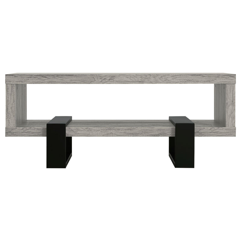 Dinard Engineered Wood Cocktail Coffee Table Grey Driftwood - 720878