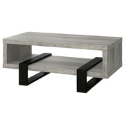 Dinard Engineered Wood Cocktail Coffee Table Grey Driftwood - 720878