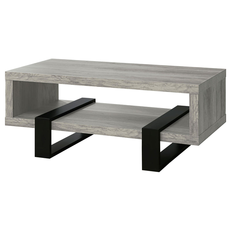 Dinard Engineered Wood Cocktail Coffee Table Grey Driftwood - 720878