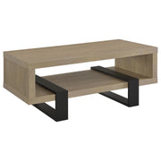 Dinard Engineered Wood Cocktail Coffee Table Latte - 723688