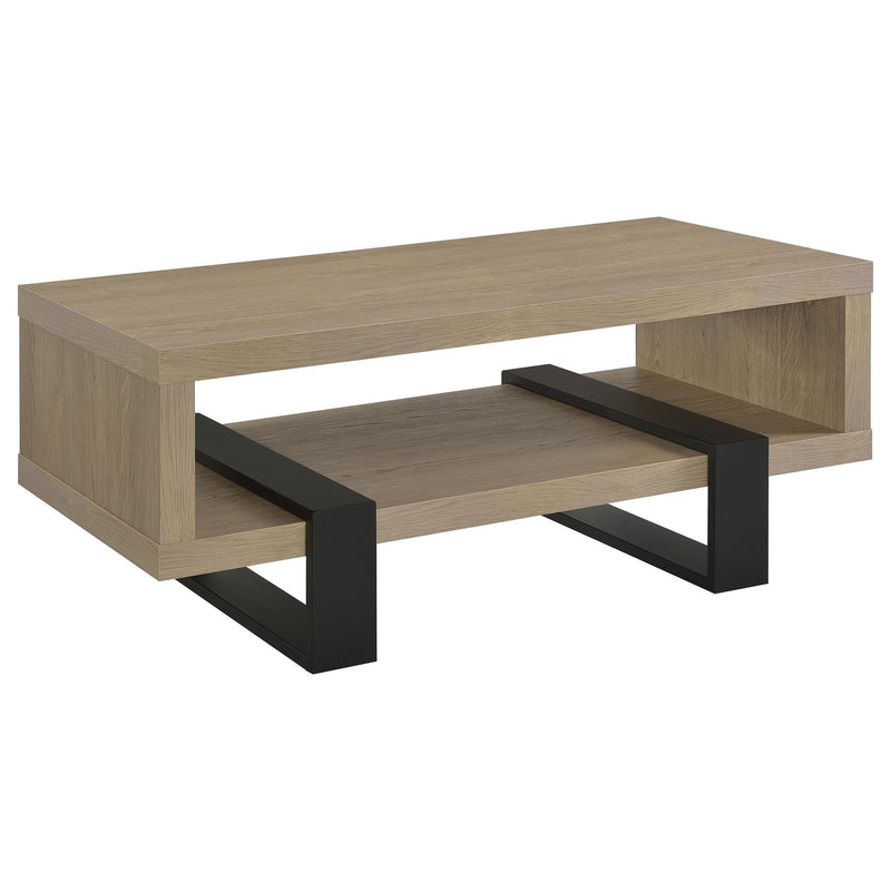 Dinard Engineered Wood Cocktail Coffee Table Latte - 723688
