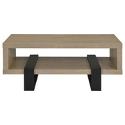 Dinard Engineered Wood Cocktail Coffee Table Latte - 723688