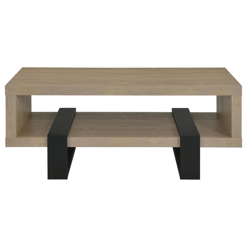 Dinard Engineered Wood Cocktail Coffee Table Latte - 723688