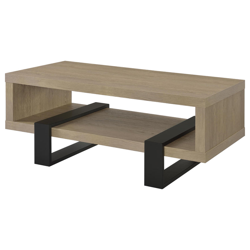 Dinard Engineered Wood Cocktail Coffee Table Latte - 723688