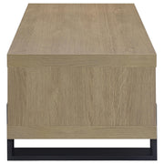 Dinard Engineered Wood Cocktail Coffee Table Latte - 723688