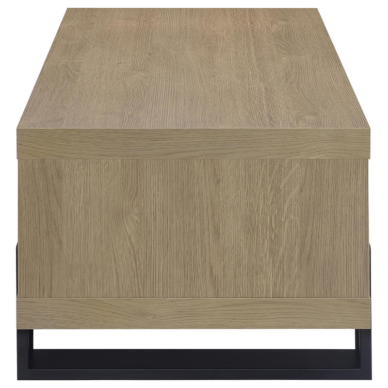 Dinard Engineered Wood Cocktail Coffee Table Latte - 723688