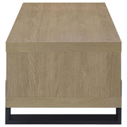 Dinard Engineered Wood Cocktail Coffee Table Latte - 723688
