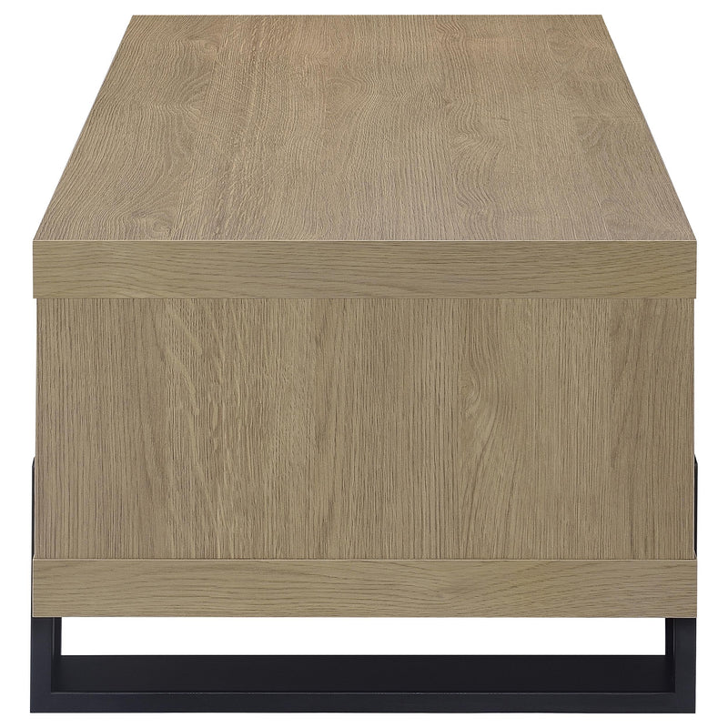 Dinard Engineered Wood Cocktail Coffee Table Latte - 723688