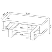 Dinard Engineered Wood Cocktail Coffee Table Mango - 723678