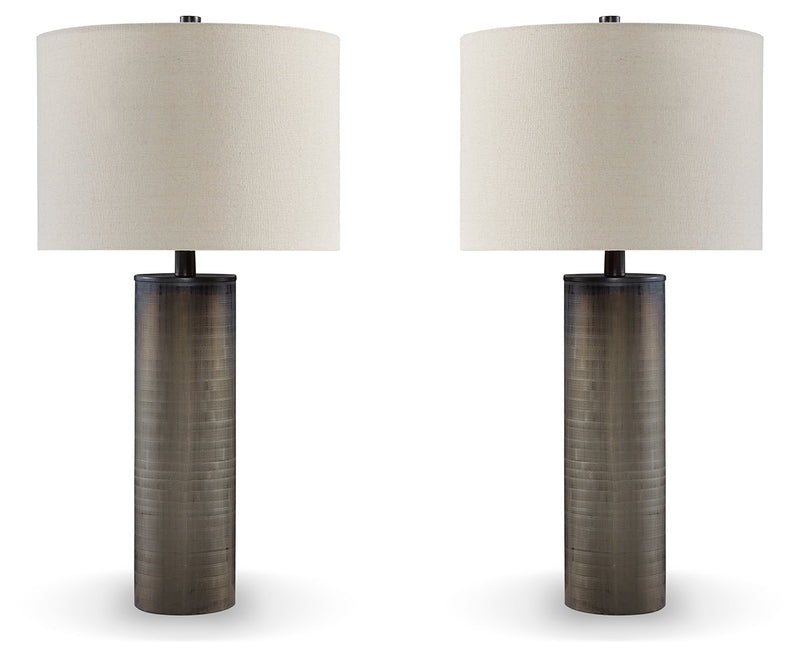 Dingerly 2-Piece Table Lamp Set in Brown - PKG015582
