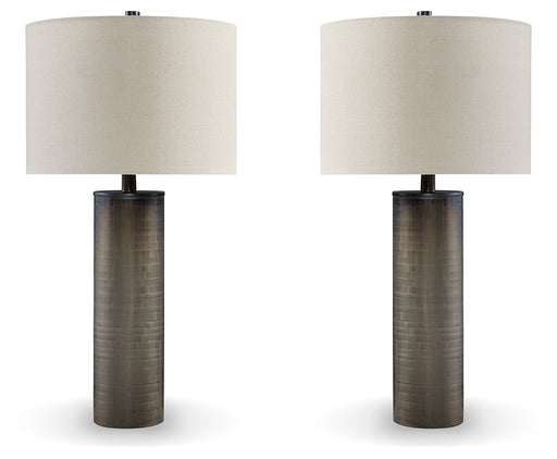 Dingerly 2-Piece Table Lamp Set in Brown - PKG015582