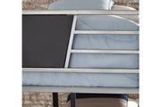 Dinsmore Black/Gray Twin over Twin Bunk Bed with Ladder - Gate FurnitureBunk Bed
