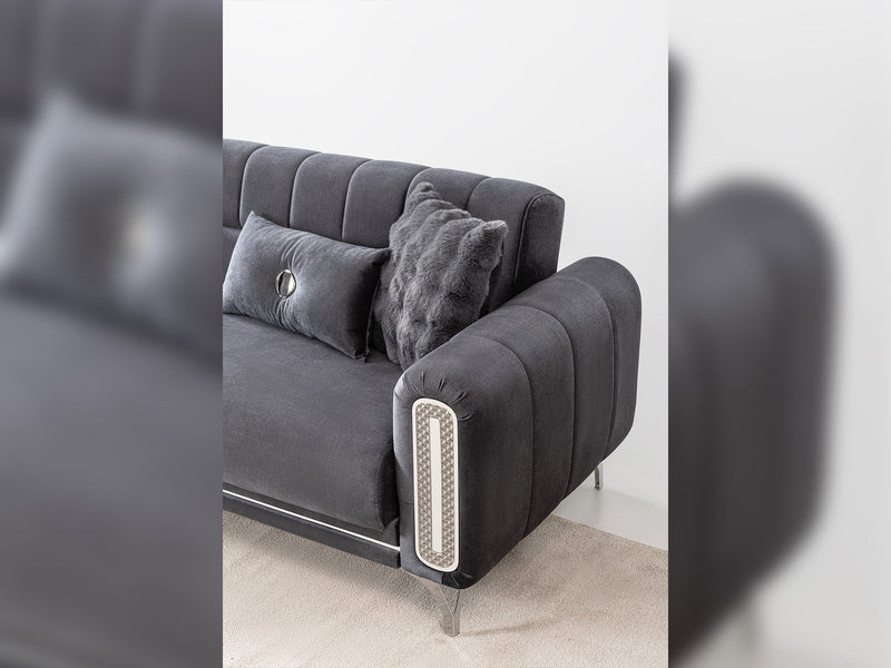 Dior 3-pieces (Sofa & Loveseat & Chair) Livingroom Set in Cream - 200-ST-DIO-FLORIA04-321