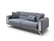 Dior 3-pieces (Sofa & Loveseat & Chair) Livingroom Set in Cream - 200-ST-DIO-FLORIA04-321