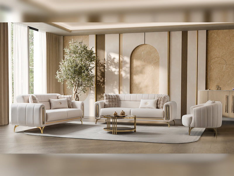 Dior Convertible Loveseat in Cream - 200-ST-DIO-FLORIA04-2