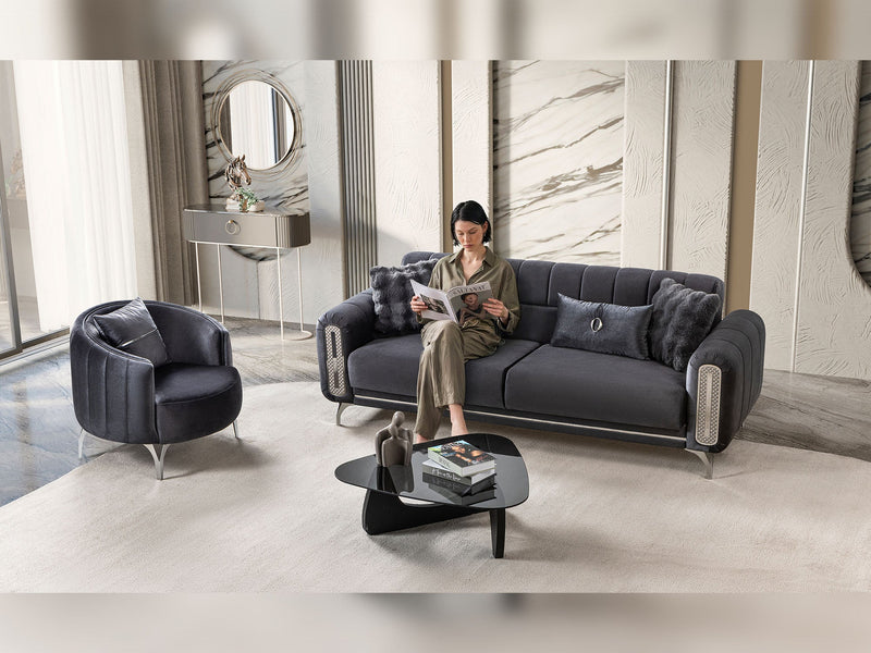 Dior Convertible Loveseat in Cream - 200-ST-DIO-FLORIA04-2
