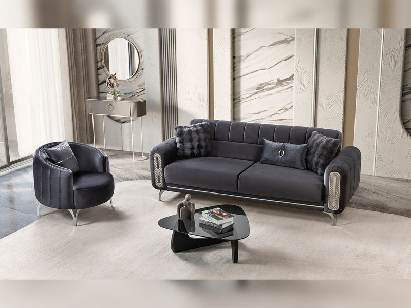 Dior Convertible Loveseat in Cream - 200-ST-DIO-FLORIA04-2