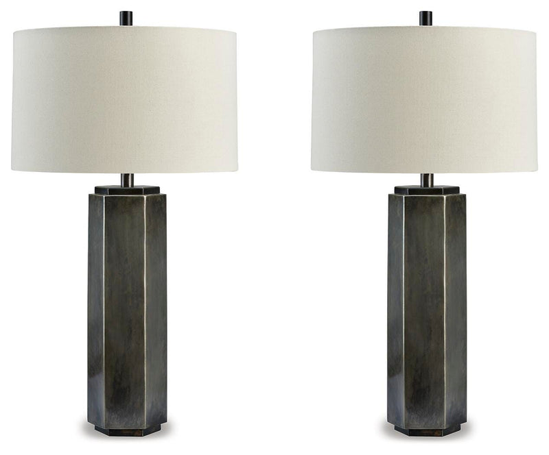 Dirkton Antique Pewter Table Lamp (Set of 2) - L208324X2