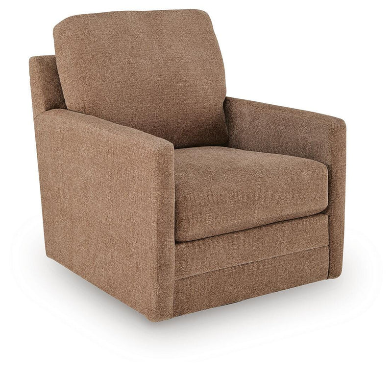 Dishford Cinnamon Swivel Accent Chair - A3000841
