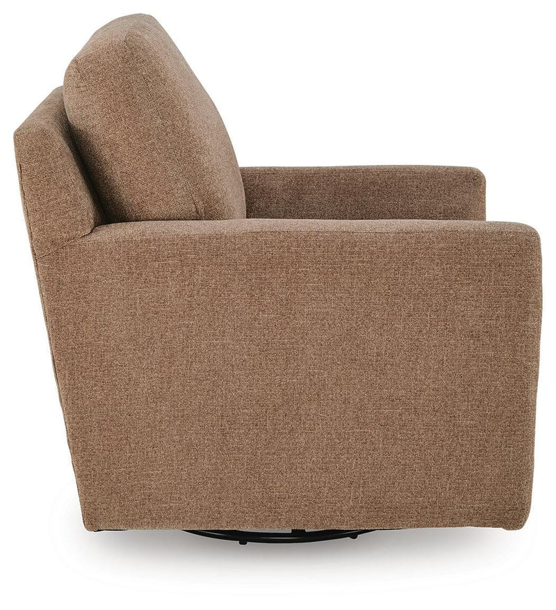 Dishford Cinnamon Swivel Accent Chair - A3000841