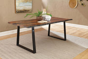 Ditman 80-inch Live Edge Dining Table Grey Sheesham - 110181