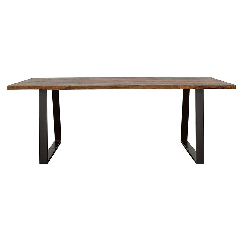 Ditman 80-inch Live Edge Dining Table Grey Sheesham - 110181