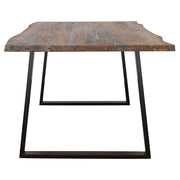 Ditman 80-inch Live Edge Dining Table Grey Sheesham - 110181