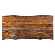 Ditman 80-inch Live Edge Dining Table Grey Sheesham - 110181