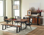 Ditman 80-inch Live Edge Dining Table Grey Sheesham - 110181