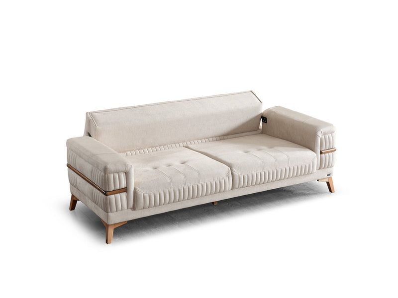 Divano 3-pieces (Sofa & Loveseat & Chair) Livingroom in Beige - Brick - 200-ELIF-DIV-A310-321