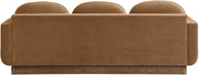 Diviento 89" Velvet Performance Fabric Upholstered Sofa in Saddle - 175Saddle-S