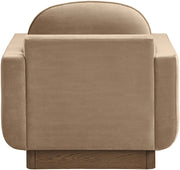 Diviento Velvet Performance Fabric Upholstered Chair in Beige - 175Beige-C