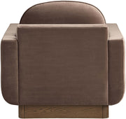 Diviento Velvet Performance Fabric Upholstered Chair in Brown - 175Brown-C