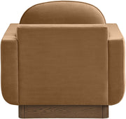 Diviento Velvet Performance Fabric Upholstered Chair in Saddle - 175Saddle-C