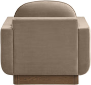 Diviento Velvet Performance Fabric Upholstered Chair in Taupe - 175Taupe-C