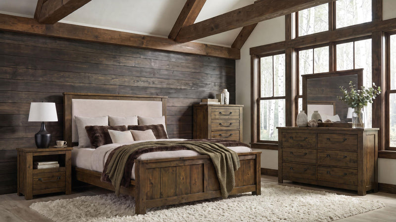 Doherty 1-drawer Nightstand Bedside Table Rustic Brown - 225162