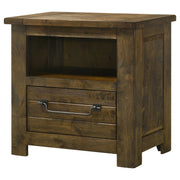Doherty 1-drawer Nightstand Bedside Table Rustic Brown - 225162