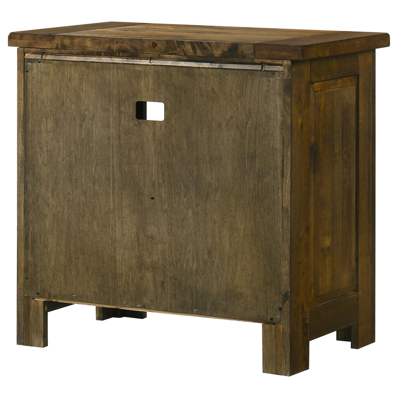 Doherty 1-drawer Nightstand Bedside Table Rustic Brown - 225162