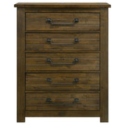 Doherty 5-drawer Chest of Drawers Rustic Brown - 225165