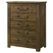 Doherty 5-drawer Chest of Drawers Rustic Brown - 225165