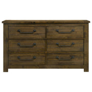 Doherty 6-drawer Bedroom Dresser Rustic Brown - 225163