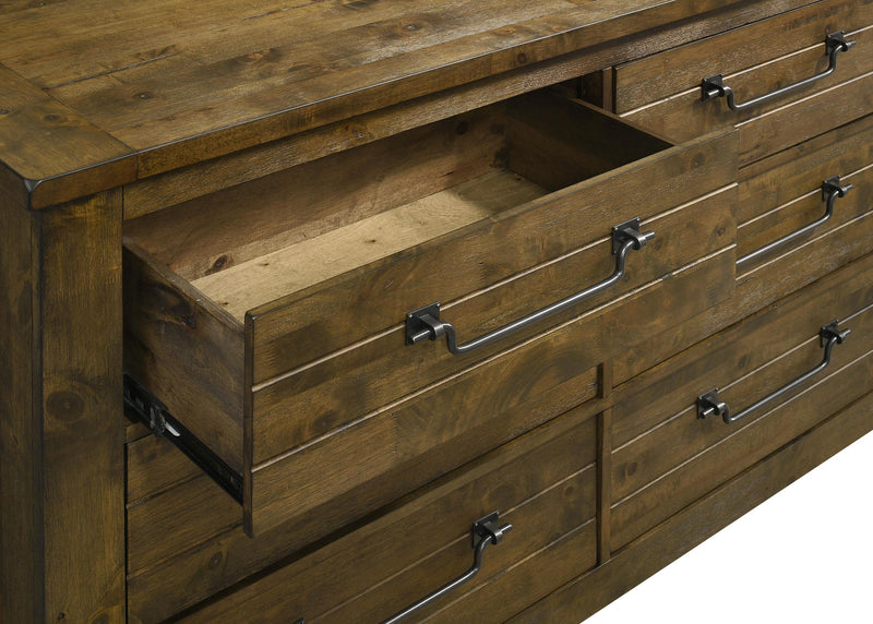 Doherty 6-drawer Bedroom Dresser Rustic Brown - 225163