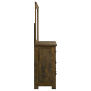Doherty 6-drawer Dresser with Mirror Rustic Brown - 225163M