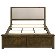 Doherty California King Linen Panel Bed Rustic Brown - 225161KW