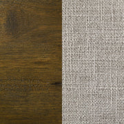 Doherty Queen Linen Upholstered Panel Bed Rustic Brown - 225161Q