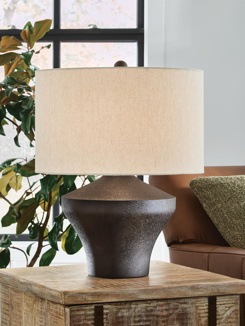 Dolanham Distressed Brown Table Lamp - L207674