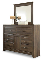 Dolante Multi Queen Upholstered Bed, Dresser, Mirror and Nightstand - B130B8