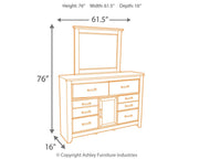 Dolante Multi Queen Upholstered Bed, Dresser, Mirror and Nightstand - B130B8